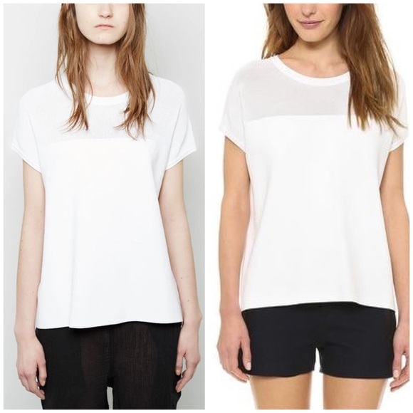 Rag & Bone Nicola Illusion Yoke Top small white - Picture 2 of 10